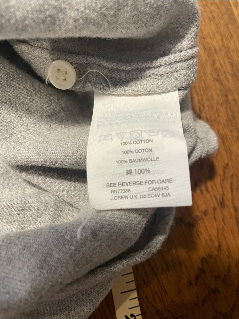 Madewell Gray Short Sleeve Button-Down Shirt - Picture 8 of 8